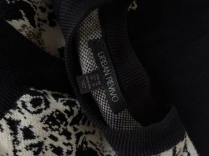 Men's Black Moon &amp; Astronaut Knit Sweater