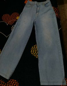 Light Wash Wide Leg Jeans