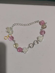 Cute Beaded Bracelet with Charms