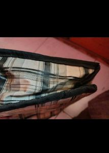 beautiful checked pouch