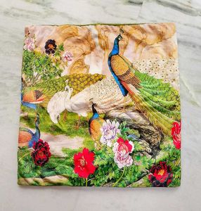 Paradise Peacock Print Cushion Cover