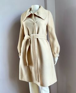 Stylish Beige Belted Coat