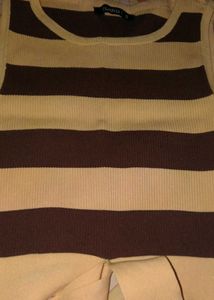 Striped Tie-Front Tank Top