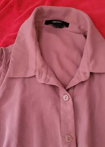 Stylish Cold Shoulder Button-Up Shirt