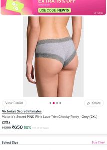 Victoria Secret Lace Trim Briefs