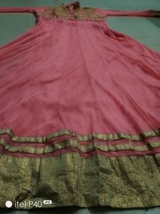 Pink Anarkali With Wonderful Duppatta..