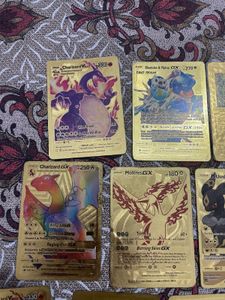 Rare Gold Pokemon Cards Collection