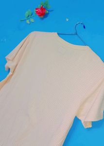 Tshirt In Baby Pink Colour With Stretchable Fabric