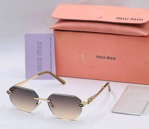 Miu Mi Rimless Octagonal Sunglasses