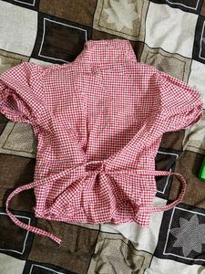 Red Gingham Blouse