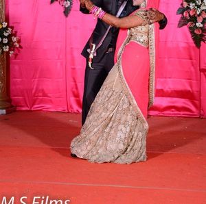 Elegant Pink &amp; Gold Saree