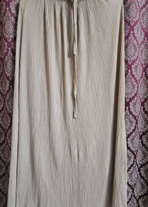 Beige A-line Skirt