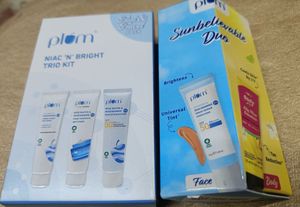 Plum Niacinamide Skincare Trio &amp; Sunscreen pack🌷