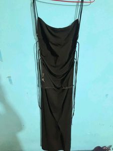 Elegant Black Spaghetti Strap Dress
