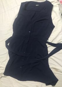 DKNY Woman Shirt Dark Blue Dress