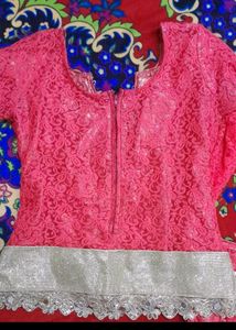 Peach Lehnga Good Looking Wear