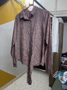 Stylish Leopard Print Button-Up Shirt