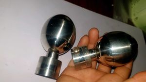 Stylish Metal Curtain Rod Finials