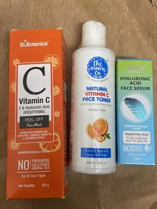 3 piece set - Face toner, mask and serum
