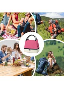 Pink &amp; Beige Tiffin Bag