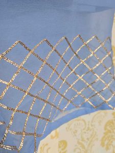 Beautiful Blue Embroidered Gown