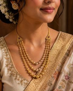 Elegant Gold-Tone Layered Necklace