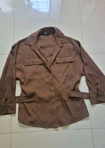 Stylish Brown Utility top
