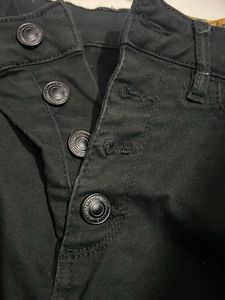 High-Waisted Black Skinny Jeans