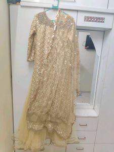 Elegant Golden Lehenga Choli Set