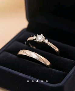 Savana Rhinestone Couple Rings💍