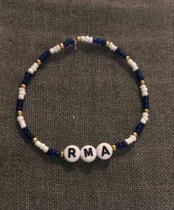 Initial Beaded Bracelets Customisation Available