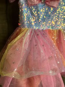Sparkling Rainbow Party Dress for Girls