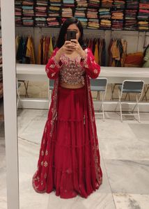 Rani Pink Designer Lehenga in excellent condition