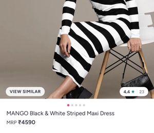 MANGO Chic Striped Maxi Dress