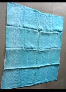 Beautiful Blue chikankari Saree