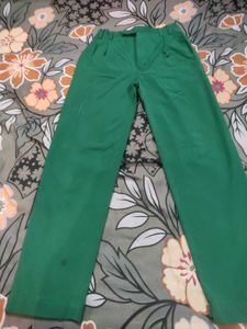 Green Casual Pants