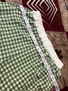Green Gingham Palazzos
