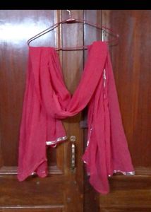 Red Ethnic Dupatta Set