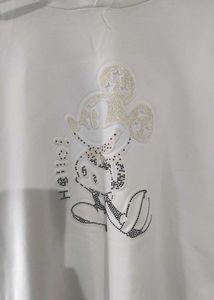 White Graphic Hoodie T-Shirt