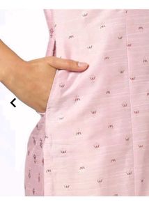 Pink Printed Women's kurthi