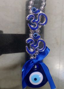 Om &amp; Evil Eye Protection Hanging Charm
