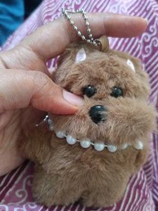 Cute Plush Dog Keychain