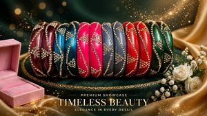 Elegant Embellished Bangle Set