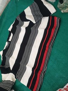 Chic Striped Jumpsuit like top h free size no 78