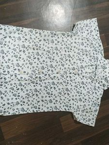 Cute Heart Print Kurta Set