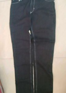 Dark Black Denim Jeans