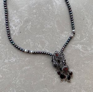 Hyderabadi pearls &amp; Semi-precious Stones Neckpiece