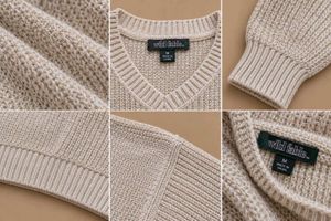 IVORY CREAM V-NECK KNIT SWEATER