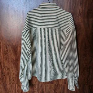 Striped Button-Up Shirt