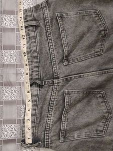 Zudio Grey Wash Wide Leg Jorts